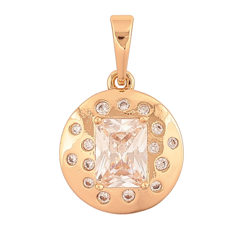 Кулон Xuping Позолота 18K Узор с кристаллом для цепочки до 6мм фото №1