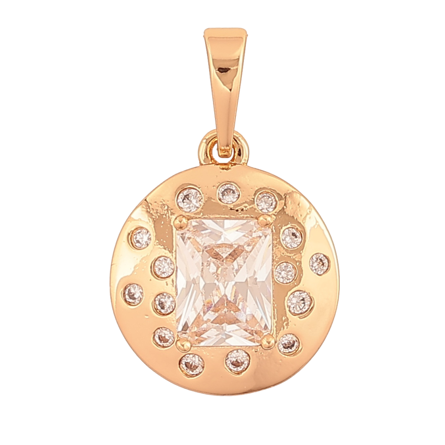 Кулон Xuping Позолота 18K Узор с кристаллом для цепочки до 6мм фото №1