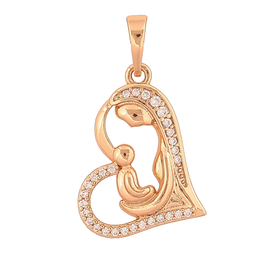 Кулон Xuping Позолота 18K «Любов матері» для ланцюжка до 6мм фото №1 Кулон Xuping Позолота 18K «Любов матері» для ланцюжка до 6мм фото №1