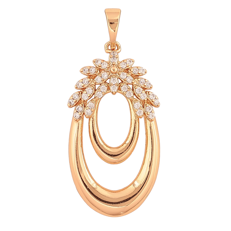 Кулон Xuping Позолота 18K «Візерунок з кристалами» для ланцюжка до 5мм фото №7