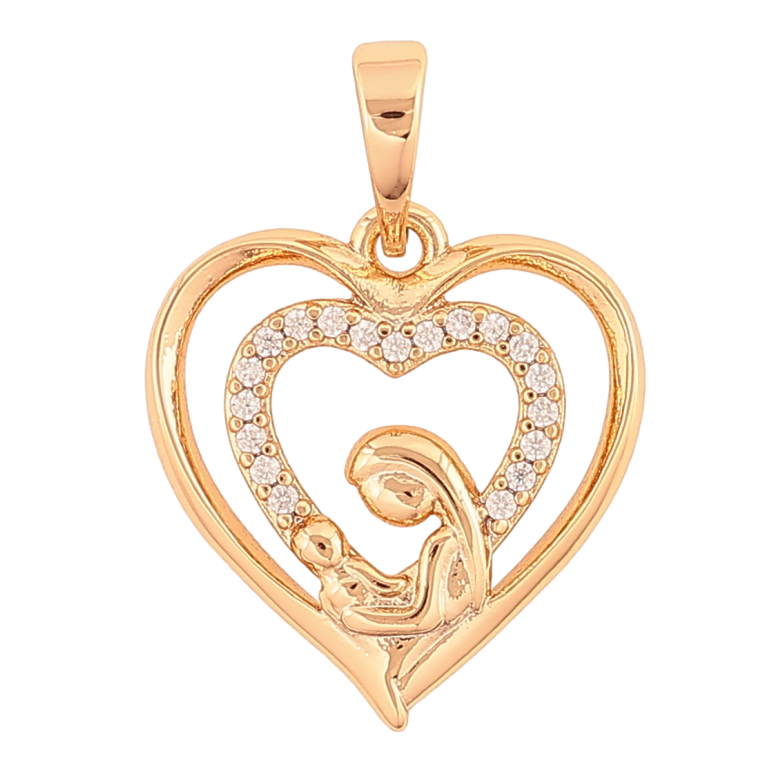 Кулон Xuping Позолота 18K «Любов матері» для ланцюжка до 6мм фото №1 Кулон Xuping Позолота 18K «Любов матері» для ланцюжка до 6мм фото №1