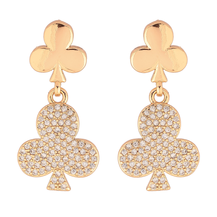 Сережки Xuping Позолота 18K пусети «Трефи» фото №25 Сережки Xuping Позолота 18K пусети «Трефи» фото №25