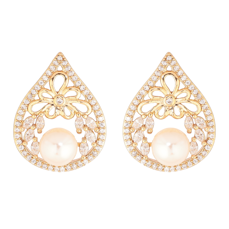 Серьги Xuping Позолота 18K пусеты Капельки с инкрустацией кристаллами и жемчужинами фото №11 Серьги Xuping Позолота 18K пусеты Капельки с инкрустацией кристаллами и жемчужинами фото №11