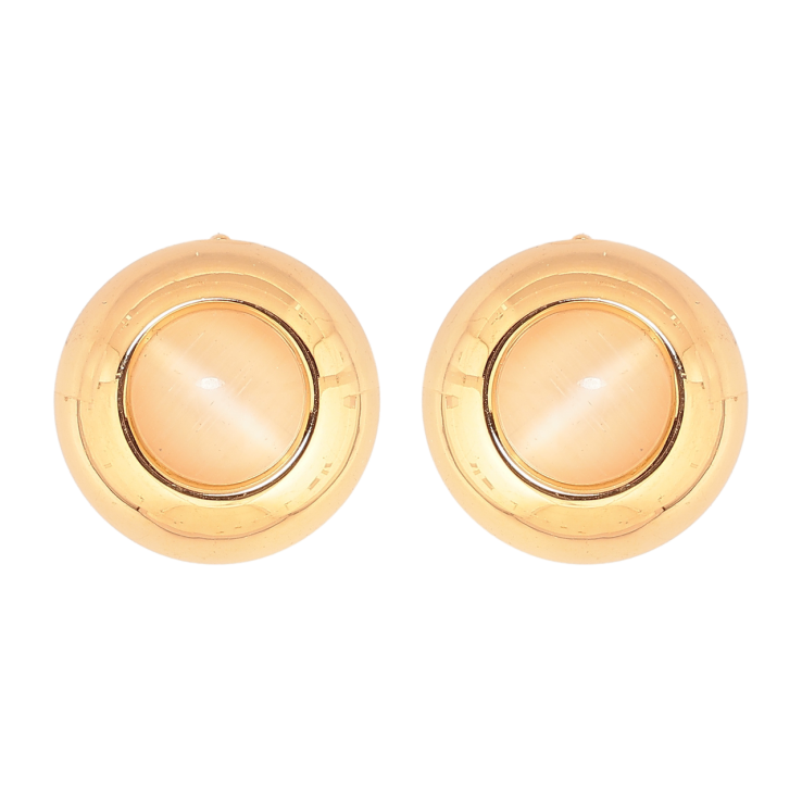 Серьги Xuping Позолота 18K пусеты Вставка Кошачий глаз фото №7 Серьги Xuping Позолота 18K пусеты Вставка Кошачий глаз фото №7