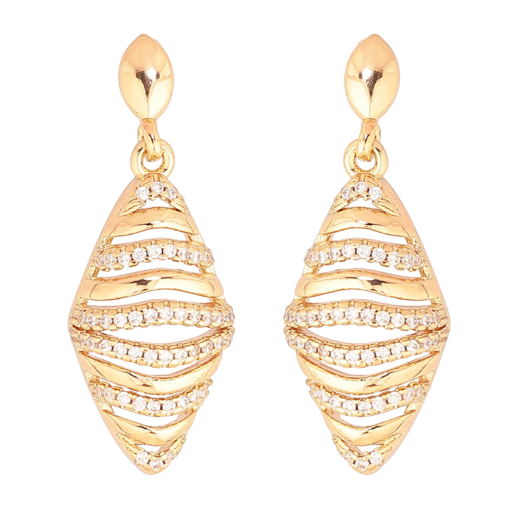 Серьги Xuping Позолота 18K пусеты Ромбовые подвески с дорожками кристаллов фото №19 Серьги Xuping Позолота 18K пусеты Ромбовые подвески с дорожками кристаллов фото №19