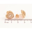 Серьги Xuping Позолота 18K пусеты Сердечки с кристаллами фото №2 Серьги Xuping Позолота 18K пусеты Сердечки с кристаллами фото №2