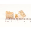 Серьги Xuping Позолота 18K пусеты Ромбы с инкрустацией кристаллами фото №2