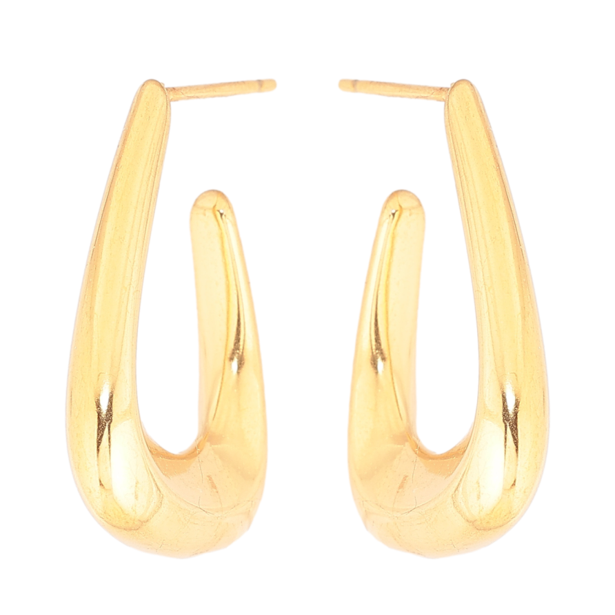 Сережки Xuping Позолота 18K пусети «Декоративні дуги» фото №1 Сережки Xuping Позолота 18K пусети «Декоративні дуги» фото №1