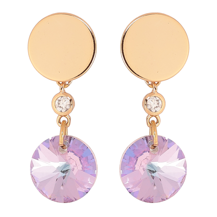 Сережки Xuping колір 18К з кристалами Swarovski пусети «Підвіски з кристалом Paradise Shine» фото №7