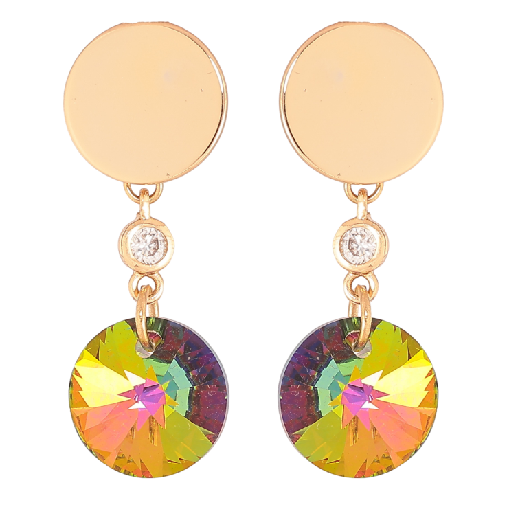 Сережки Xuping колір 18К з кристалами Swarovski пусети «Підвіски з кристалом Vitrail Medium» фото №18