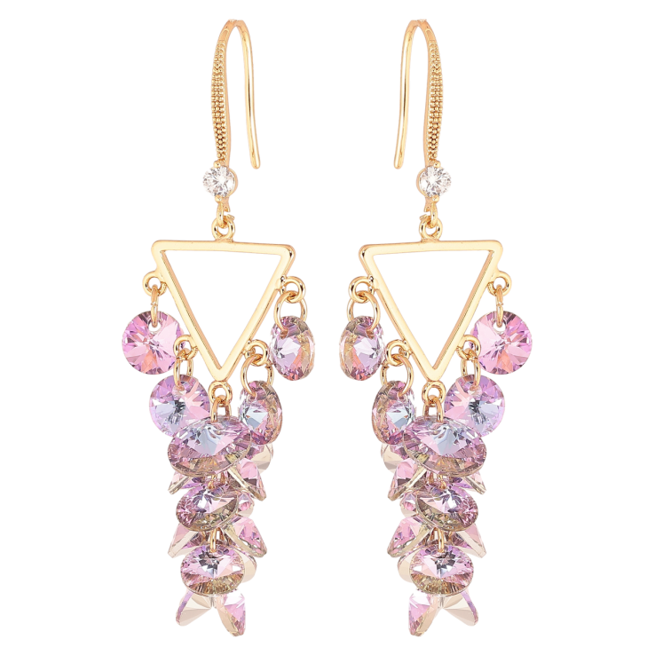 Сережки Xuping колір 18К з кристалами Swarovski французький замок «Підвіски з кристалами Paradise Shine» фото №24 Сережки Xuping колір 18К з кристалами Swarovski французький замок «Підвіски з кристалами Paradise Shine» фото №24