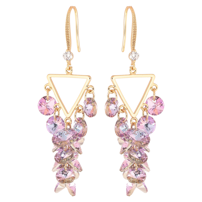 Серьги Xuping цвет 18К с кристаллами Swarovski французский замок Подвески с кристаллами Paradise Shine фото №1