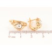 Сережки Xuping колір 18К з кристалами Swarovski англійський замок «Крапельки з кристалами Clear» фото №2