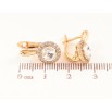 Сережки Xuping колір 18К з кристалами Swarovski англійський замок «Інкрустація кристалами» фото №2