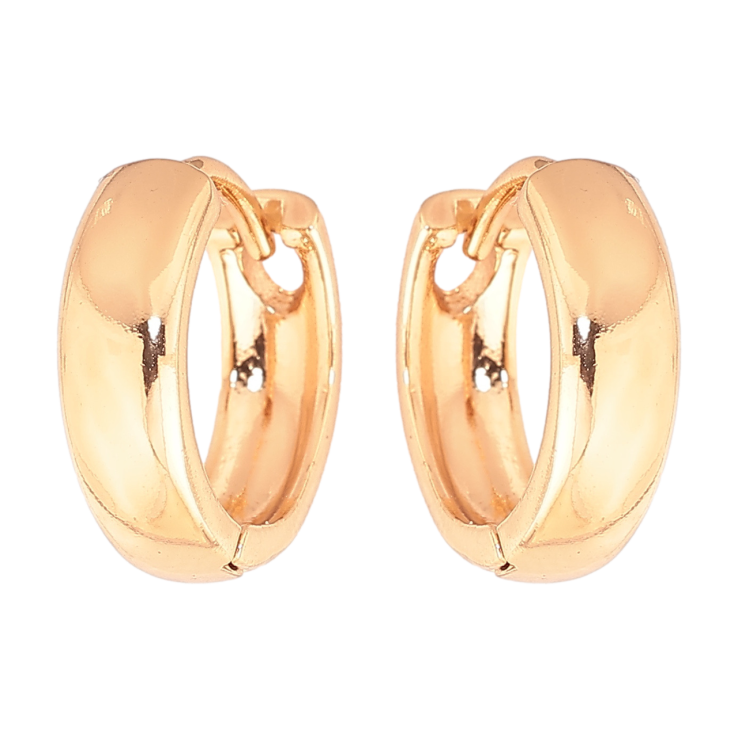 Серьги Xuping Позолота 18K колечки Классика, шир. 4мм ø 14мм фото №17