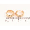Серьги Xuping Позолота 18K колечки Классика, шир. 4мм ø 14мм фото №2