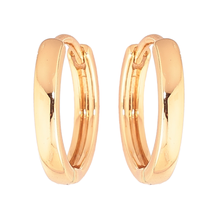 Серьги Xuping Позолота 18K колечки Классика, шир. 2мм ø 14мм фото №20