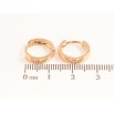 Серьги Xuping Позолота 18K колечки Классика, шир. 3мм ø 14мм фото №2