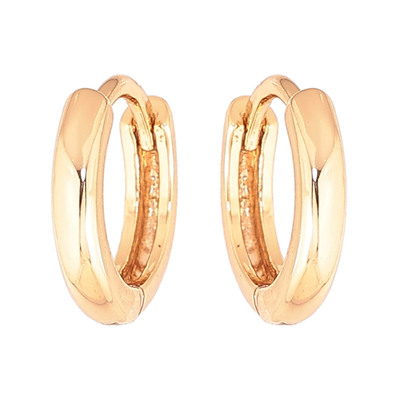 Серьги Xuping Позолота 18K колечки Классика, шир. 2мм ø 11мм фото №1