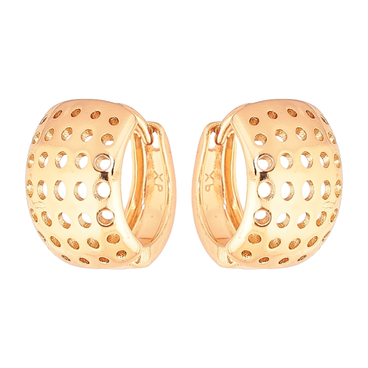 Сережки Xuping Позолота 18K колечка «Різьблений візерунок» фото №20