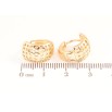 Сережки Xuping Позолота 18K колечка «Різьблений візерунок» фото №2 Сережки Xuping Позолота 18K колечка «Різьблений візерунок» фото №2