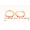 Серьги Xuping Позолота 18K колечки Узор с красной эмалью фото №2