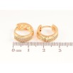 Серьги Xuping Позолота 18K колечки Инкрустация кристаллами фото №2