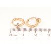 Серьги Xuping Позолота 18K колечки Узор с кристаллами фото №2