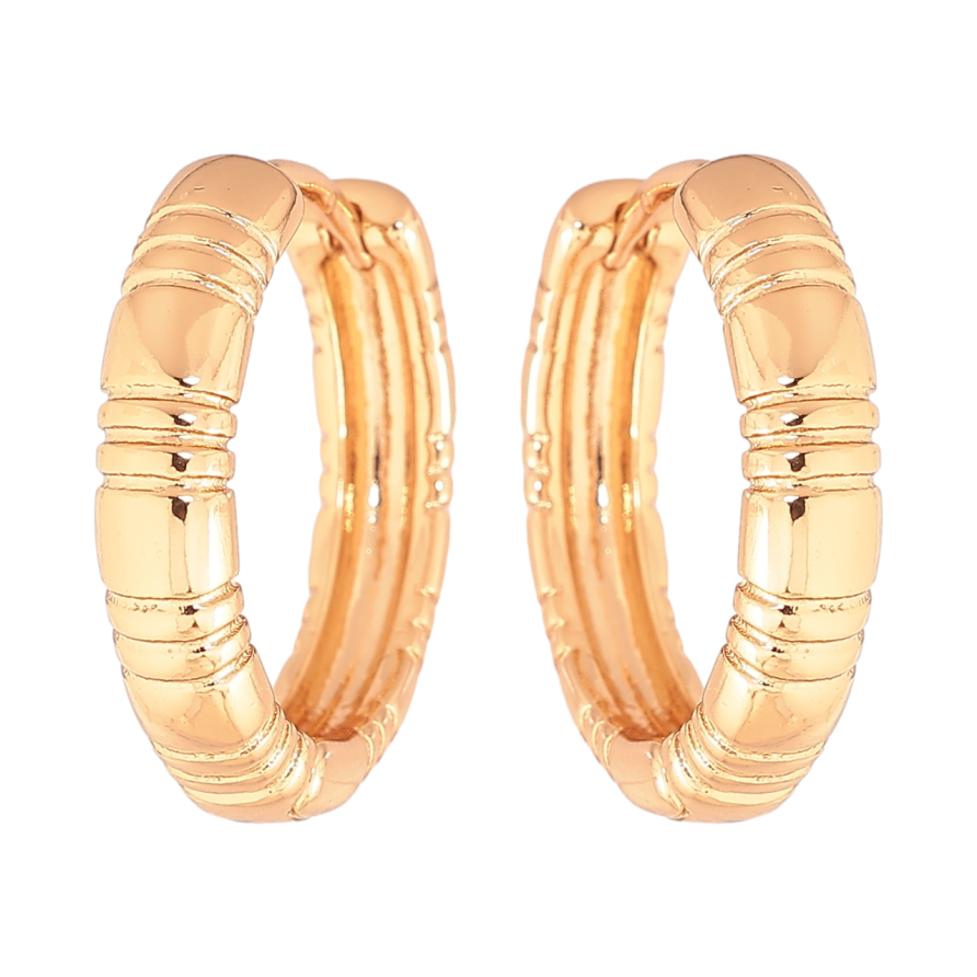 Серьги Xuping Позолота 18K колечки Декоративный узор фото №1