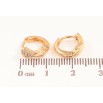 Серьги Xuping Позолота 18K колечки Узор с кристаллами фото №2 Серьги Xuping Позолота 18K колечки Узор с кристаллами фото №2
