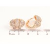 Серьги Xuping Позолота 18K колечки Инкрустация кристаллами фото №2 Серьги Xuping Позолота 18K колечки Инкрустация кристаллами фото №2