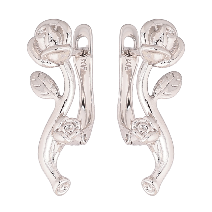 Сережки Xuping Родій англійський замок «Троянди» фото №17