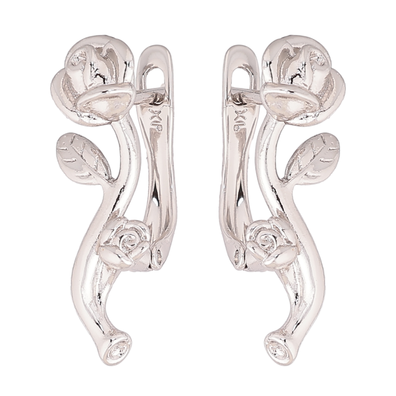 Сережки Xuping Родій англійський замок «Троянди» фото №1