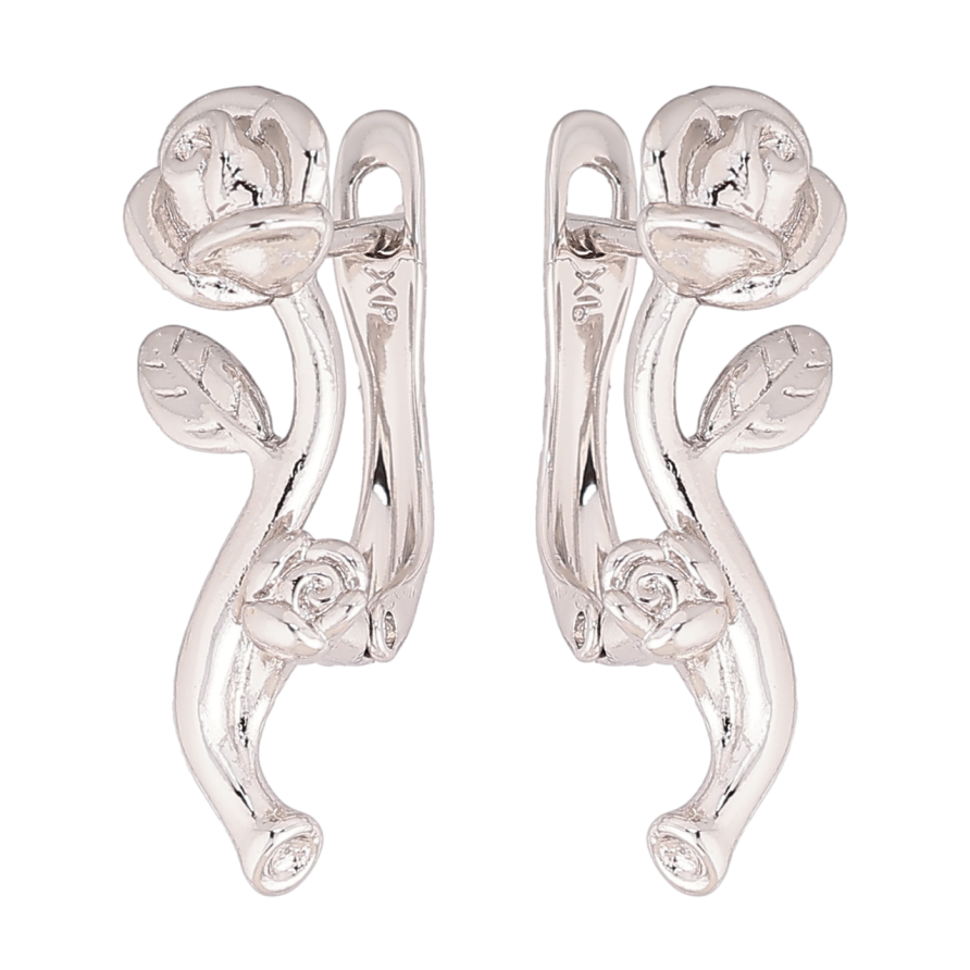 Сережки Xuping Родій англійський замок «Троянди» фото №1