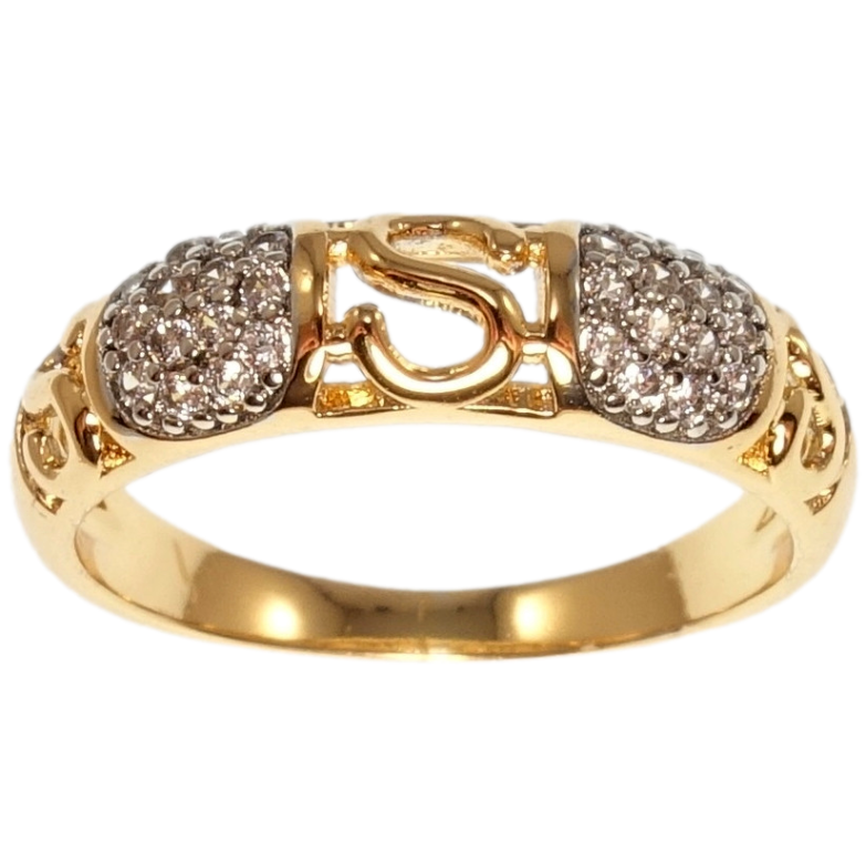 Кольцо Xuping Позолота 18K+Родий Декоративный орнамент с цирконием фото №11