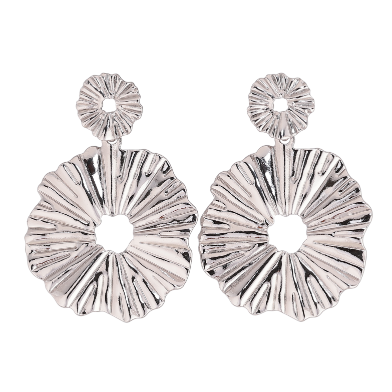 Серьги Xuping цвет Родий пусеты Декоративные фото №1