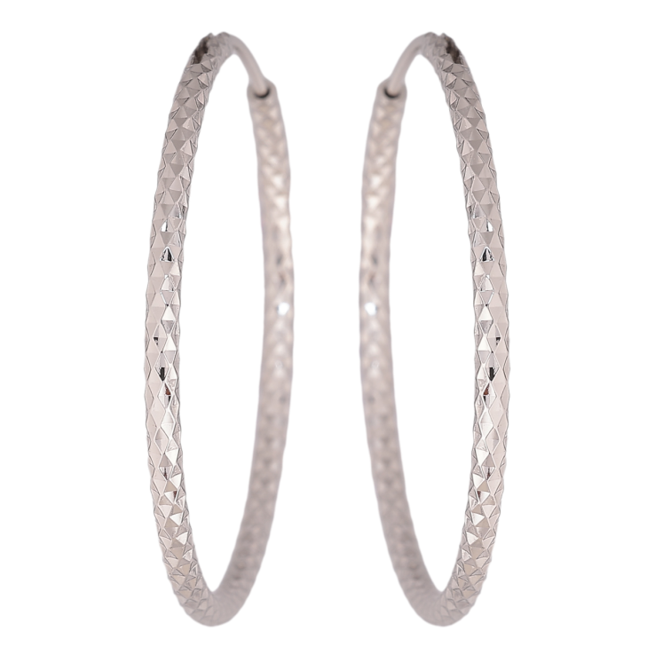 Сережки Xuping колір Родій кільця (конго) Декоративний візерунок ø 3.8см фото №22