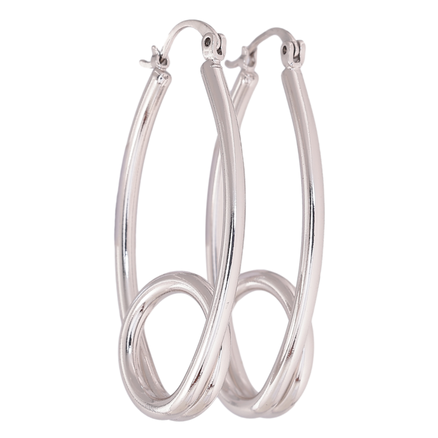 Сережки Xuping колір Родій замок-шпилька Декоративні фото №1