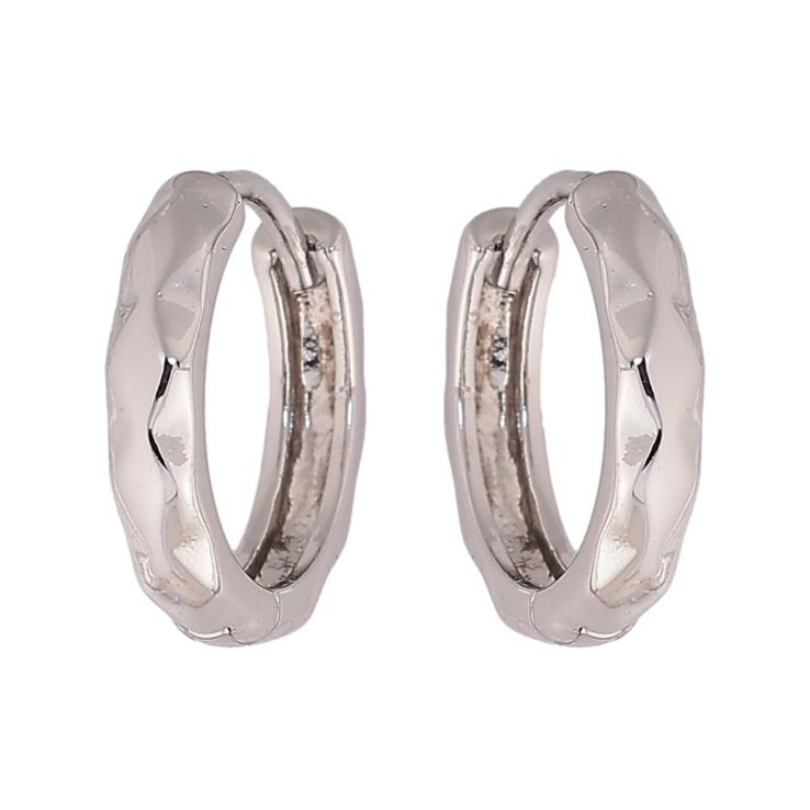 Сережки Xuping колір Родій колечка Декоративний візерунок фото №17