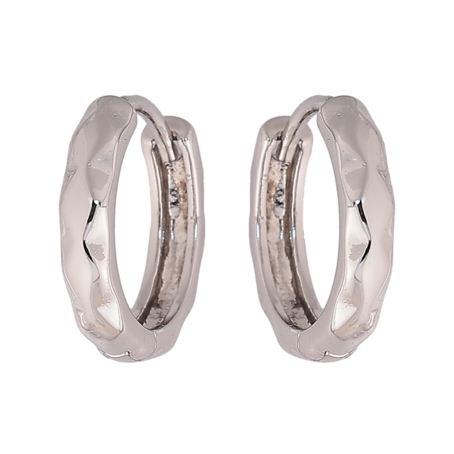 Серьги Xuping цвет Родий колечки Декоративный узор фото №1