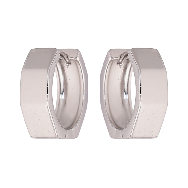 Серьги Xuping цвет Родий колечки Фигурные фото №1