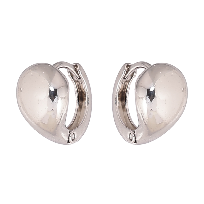 Серьги Xuping цвет Родий колечки Декоративные фото №1