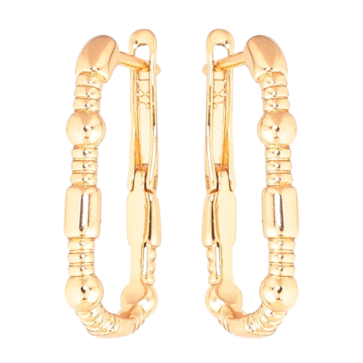 Серьги Xuping цвет Позолота 18K английский замок Декоративный узор фото №11