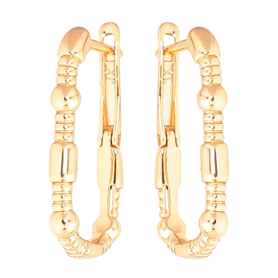 Серьги Xuping цвет Позолота 18K английский замок Декоративный узор фото №1