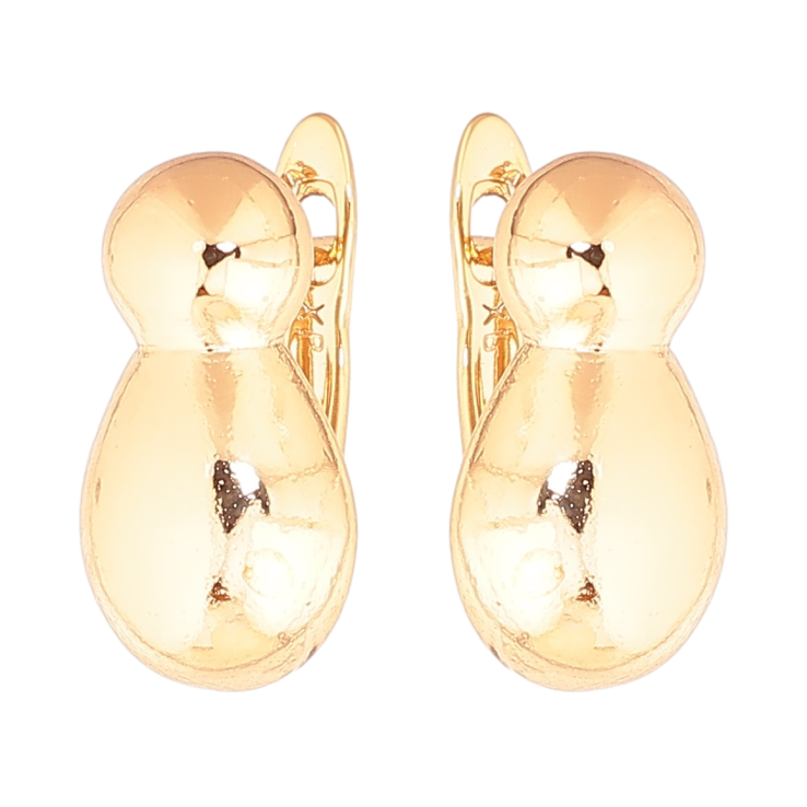 Серьги Xuping цвет Позолота 18K английский замок Декоративные фото №6