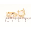 Серьги Xuping цвет Позолота 18K английский замок Узор с кристаллами фото №2