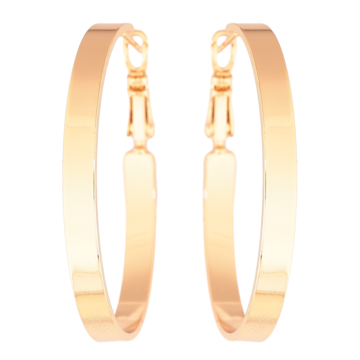 Сережки Xuping колір Позолота 18K кільця (конго) Класика ø 4см фото №20