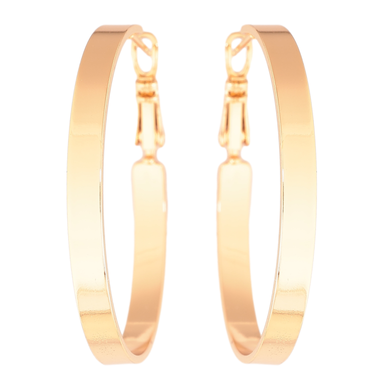 Серьги Xuping цвет Позолота 18K кольца (конго) Классика ø 4см фото №24