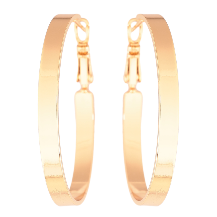 Сережки Xuping колір Позолота 18K кільця (конго) Класика ø 4см фото №1