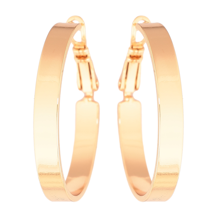 Сережки Xuping колір Позолота 18K кільця (конго) Класика ø 3см фото №10